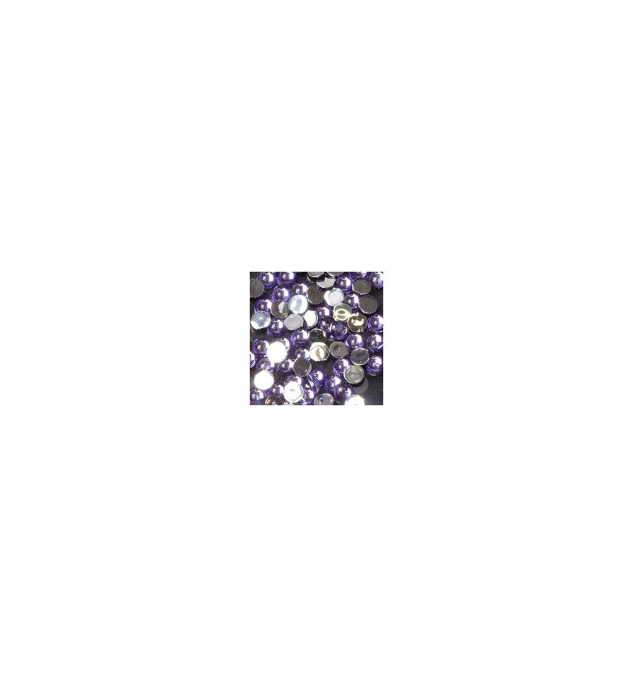 Magnetic Rhinestone Round Lilac Medium 100 pcs - My Beauty Boutique