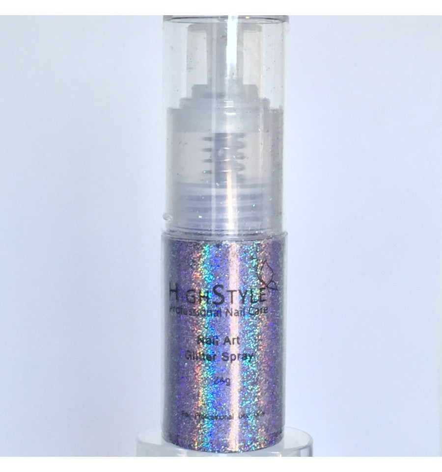 High Style Nail Art Glitter Spray Hologram Lilac 24g - My Beauty Boutique