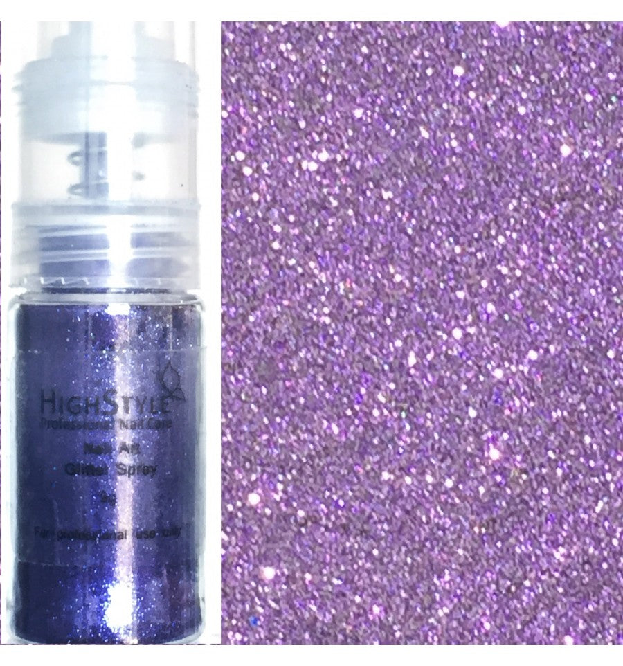 High Style Nail Art Glitter Spray Purple 24g - My Beauty Boutique