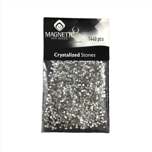 Magnetic Chrystalized stones Large clear 1440 pcs