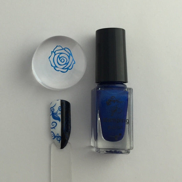 Clear Jelly Stamper Polish - CJS032 Blue Right On By - My Beauty Boutique