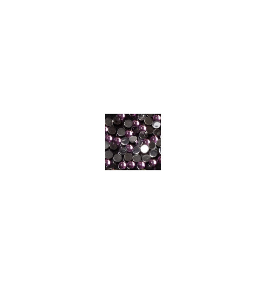 Magnetic Rhinestone Round L/Pink Medium 100 pcs - My Beauty Boutique