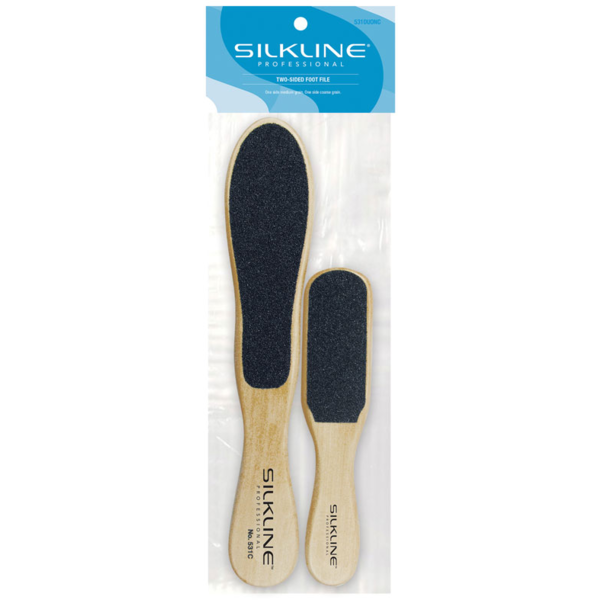 Silkline - 531 DUO Two-Sided Foot Files w/ Wood Handle - My Beauty Boutique