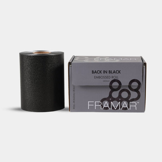 Framar Embossed Foil - Back in Black (Medium) - Small Roll - My Beauty Boutique