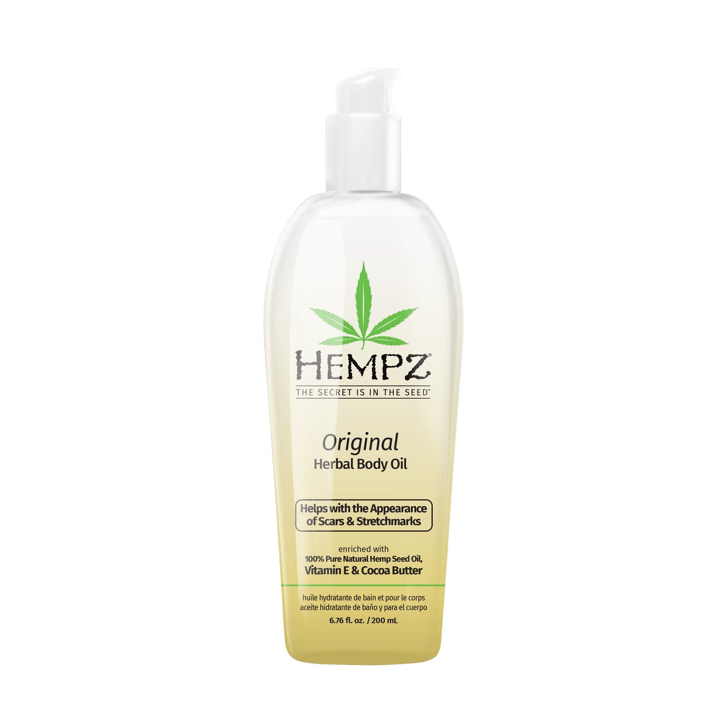 Hempz - Original Floral Banana Herbal Body Oil 6.76 oz. - Scars & Stretchmarks - My Beauty Boutique