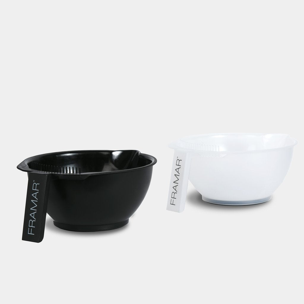 Framar Color Bowls - Black & Clear Set - My Beauty Boutique