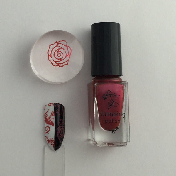 Clear Jelly Stamper Polish - CJS033 Crimson Crush - My Beauty Boutique