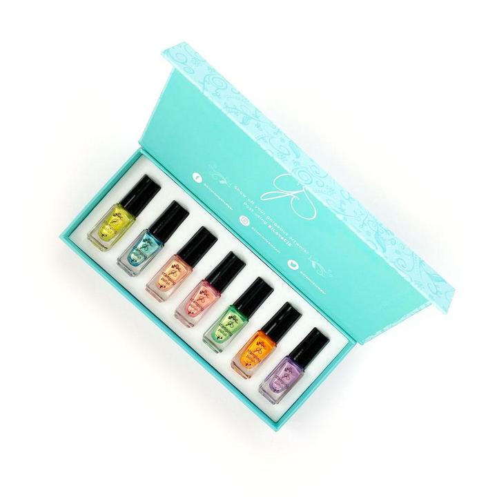 Clear Jelly Stamping Polish Kit - The Candy Shop (7 colors) - My Beauty Boutique