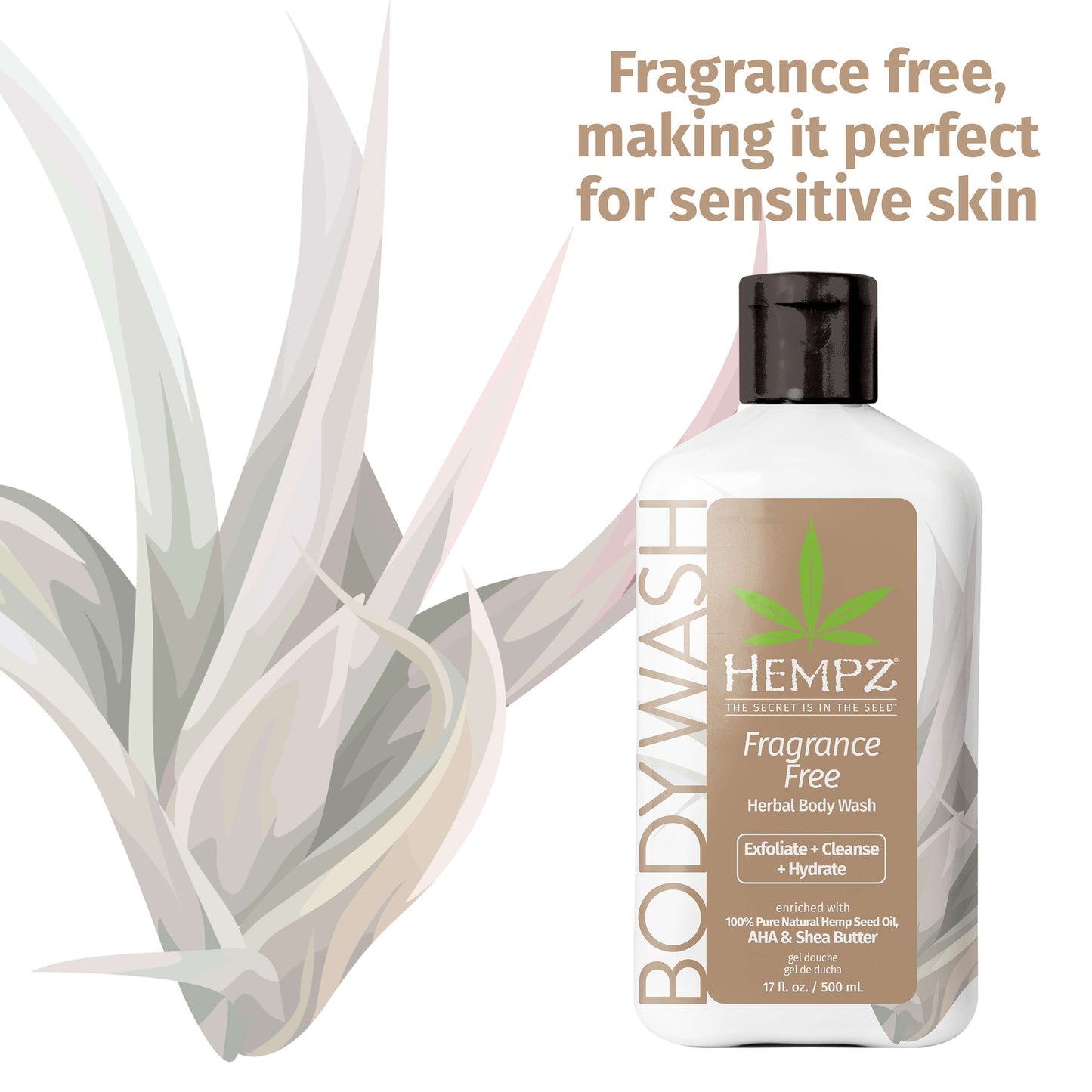 Hempz - Fragrance Free Herbal Body Wash - My Beauty Boutique