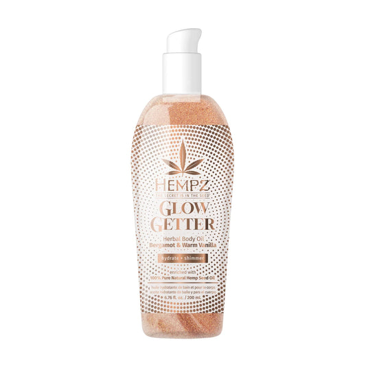 Hempz - Glow Getter Herbal Body Oil 6.76 oz. - with Shimmer - My Beauty Boutique