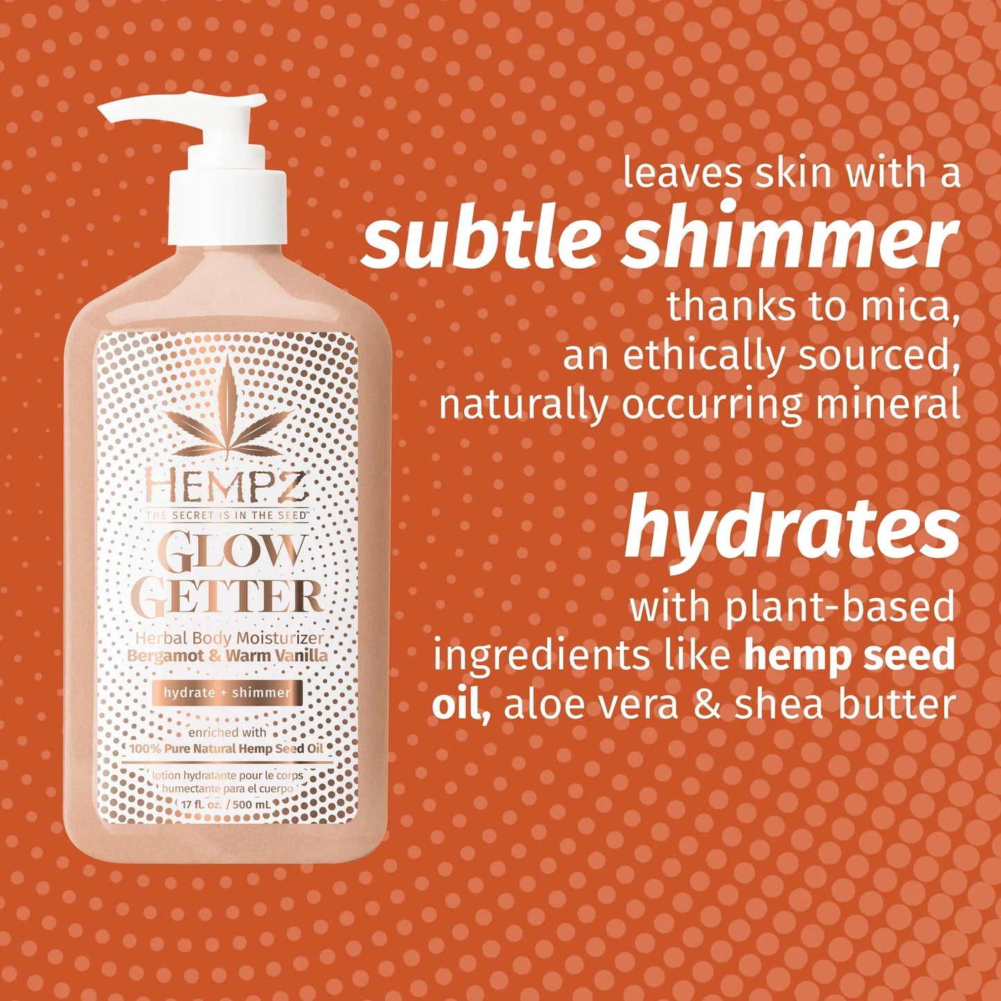 Hempz - Glow Getter Herbal Body Moisturizer with Shimmer - My Beauty Boutique