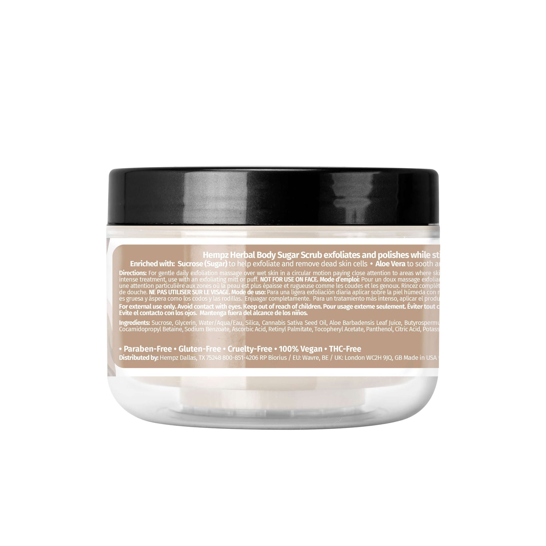 Hempz - Fragrance Free Herbal Sugar Scrub - My Beauty Boutique