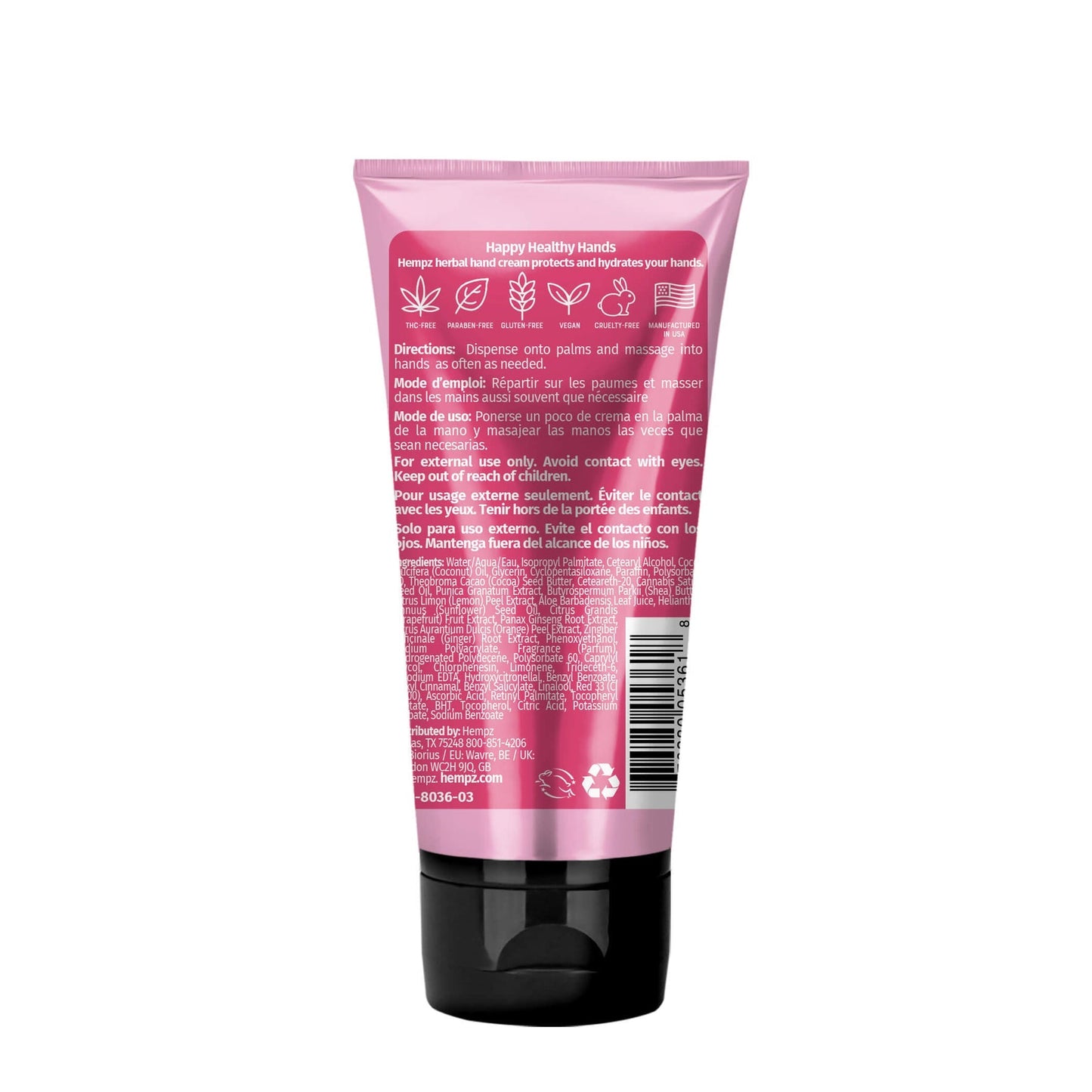 Hempz - Pomegranate Herbal Hand Cream - My Beauty Boutique