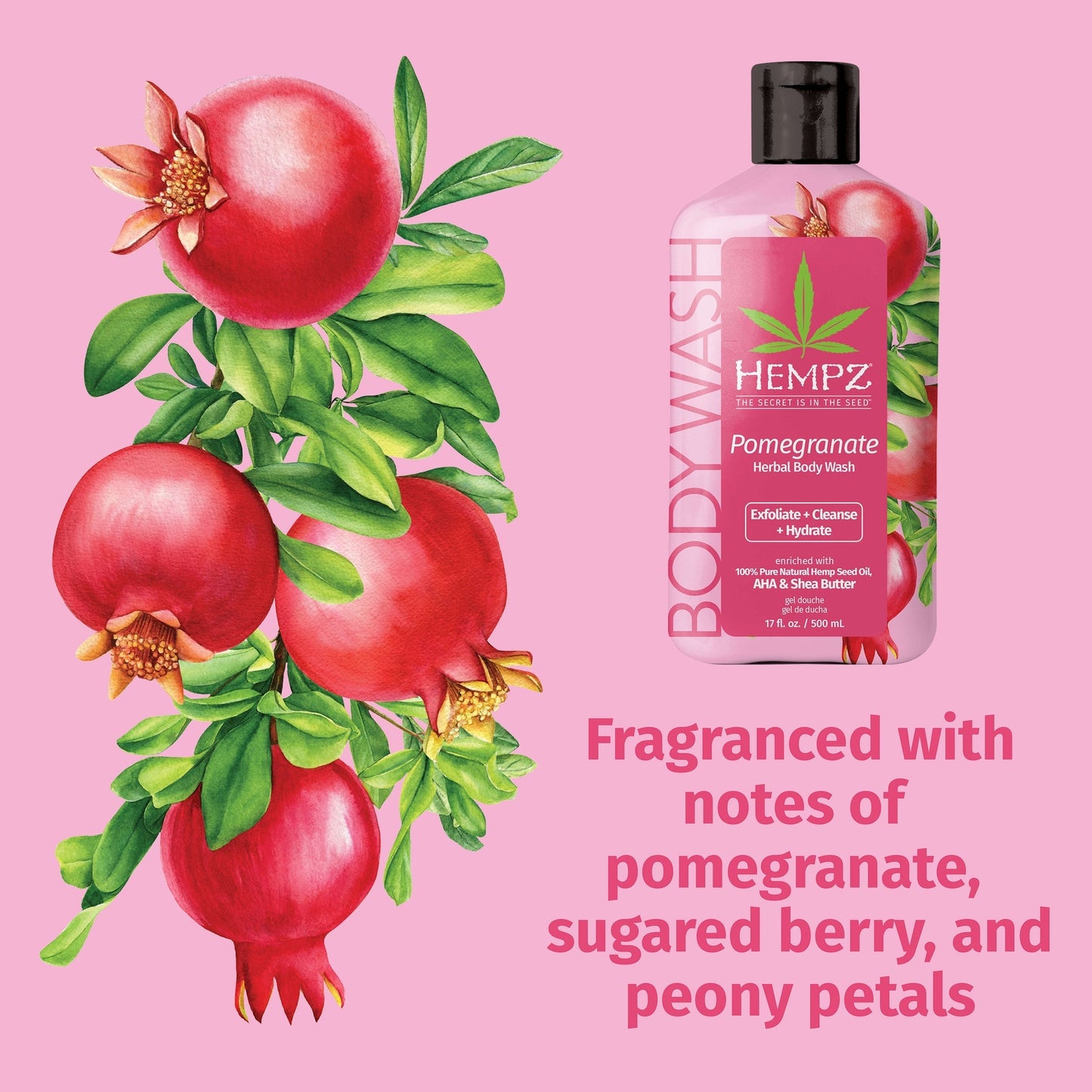 Hempz - Pomegranate Herbal Body Wash - My Beauty Boutique