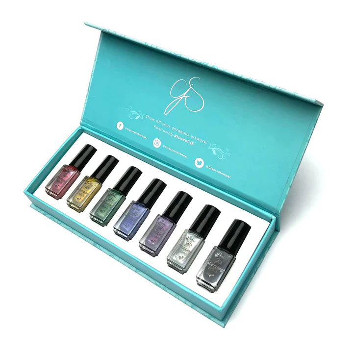 Clear Jelly Stamper Polish Kit - Holo (7 colours) - My Beauty Boutique