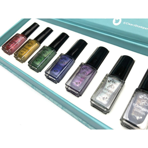 Clear Jelly Stamper Polish Kit - Holo (7 colours) - My Beauty Boutique