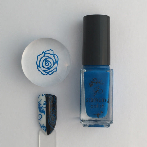 Clear Jelly Stamper Polish - CJS010 Gotta Be Blue - My Beauty Boutique