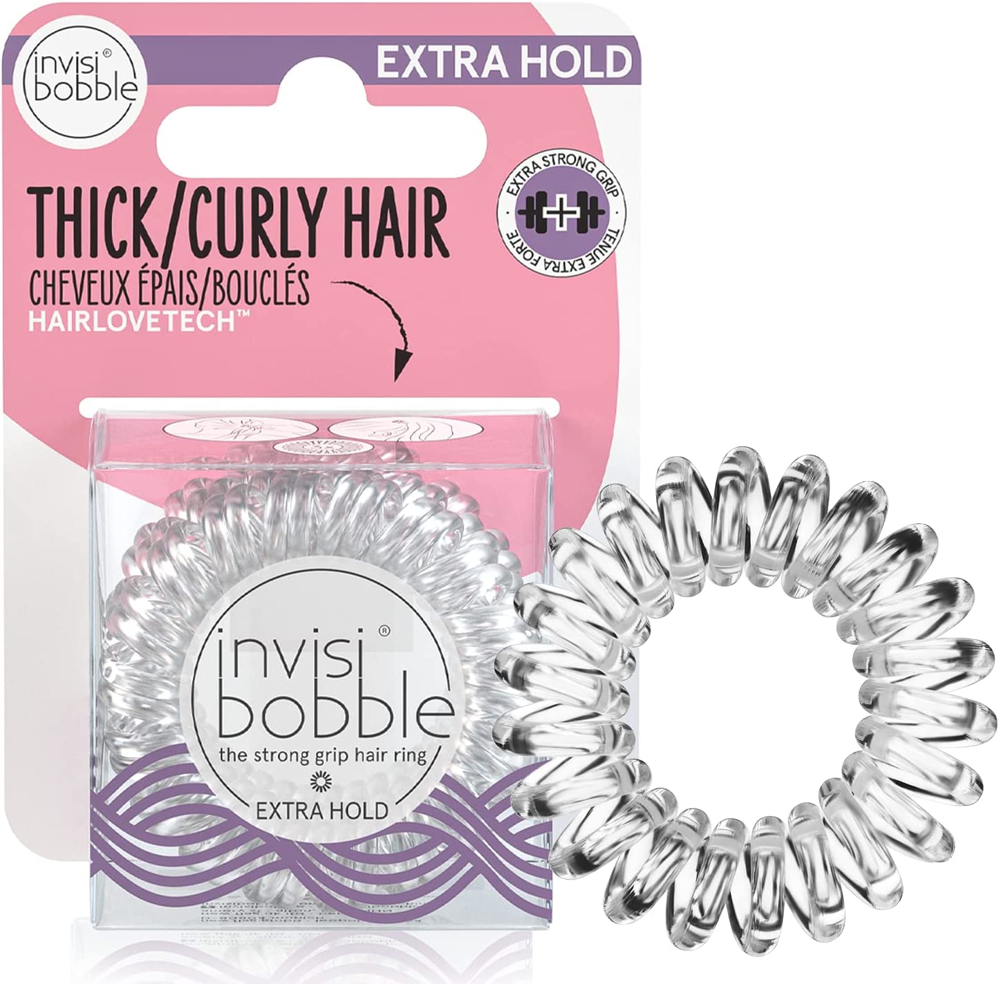 Invisibobble EXTRA HOLD - Crystal Clear - My Beauty Boutique