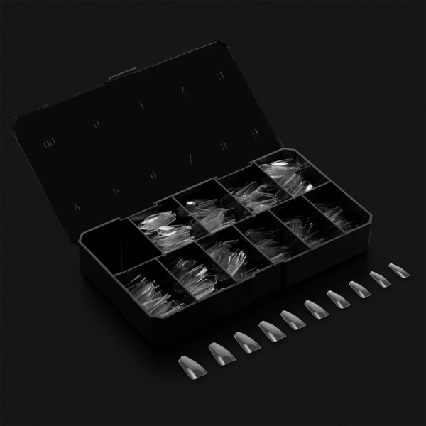 Aprés Nail - Natural Coffin Medium Box of Tips - My Beauty Boutique