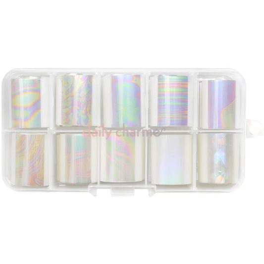 Daily Charme Nail Art Foil Paper Set - Iridescent - My Beauty Boutique