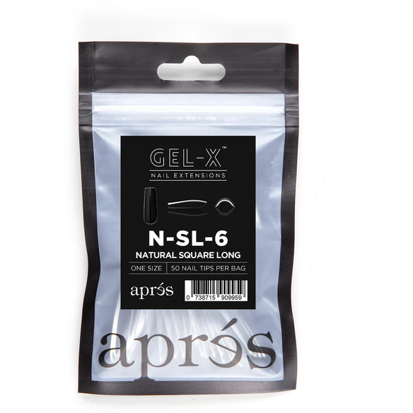 Aprés Nail - Natural Square Long Refill Bags - My Beauty Boutique