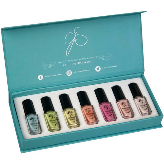 Clear Jelly Stamper Polish Kit - Pastel (7 colours) - My Beauty Boutique