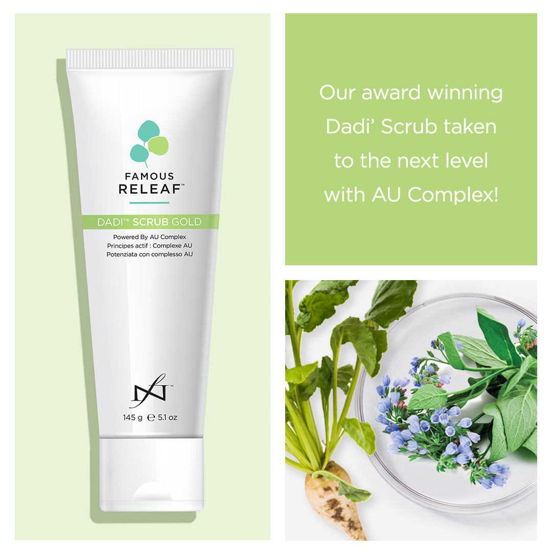 Famous Names - Releaf Dadi Scrub Gold - My Beauty Boutique