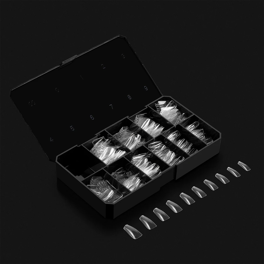 Aprés Nail - Sculpted Coffin Medium Box of Tips - My Beauty Boutique