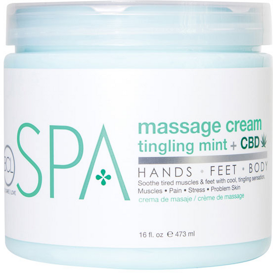 BCL Spa Massage Cream - Tingling Mint + CBD - My Beauty Boutique