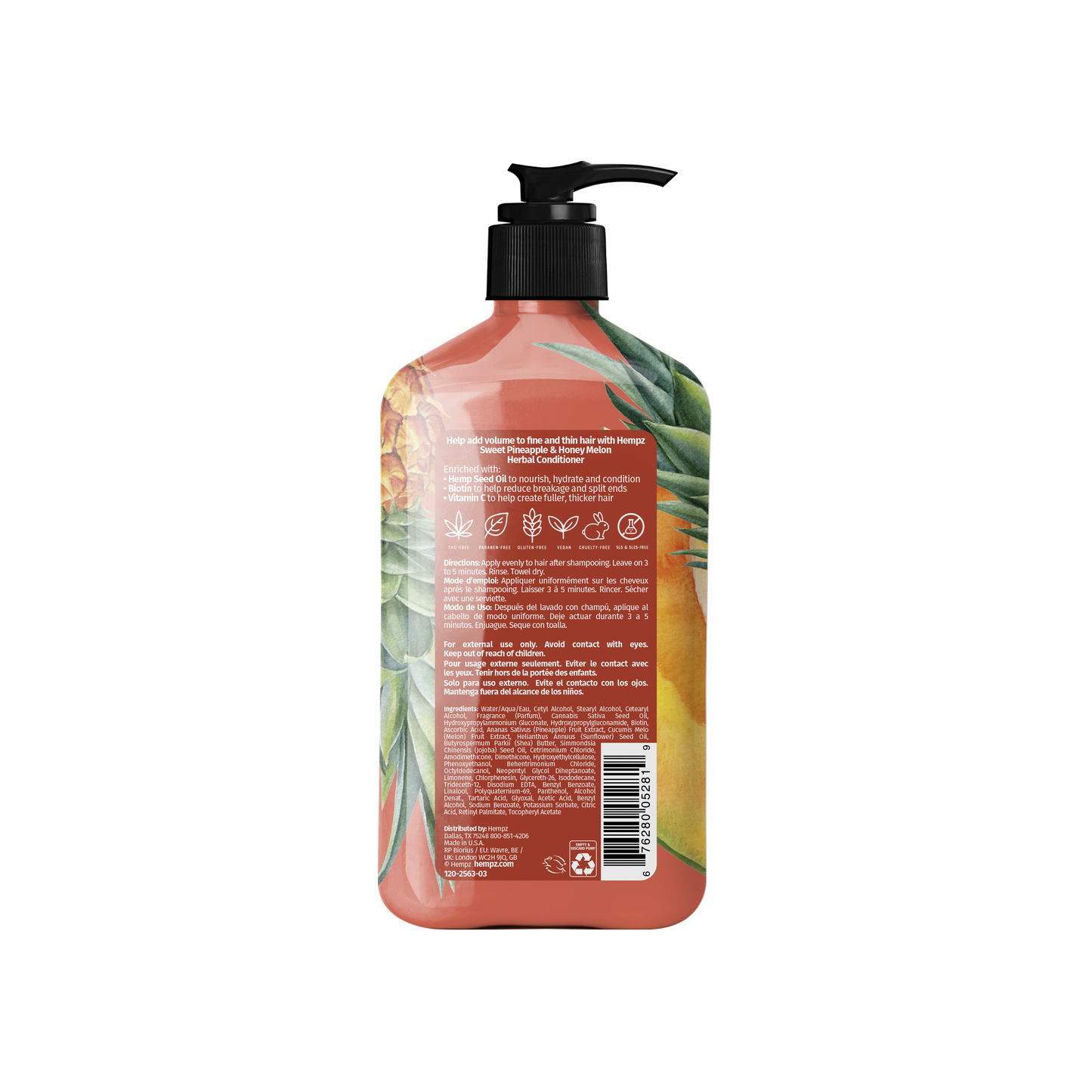 Hempz Sweet Pineapple & Honey Melon Herbal Conditioner - My Beauty Boutique