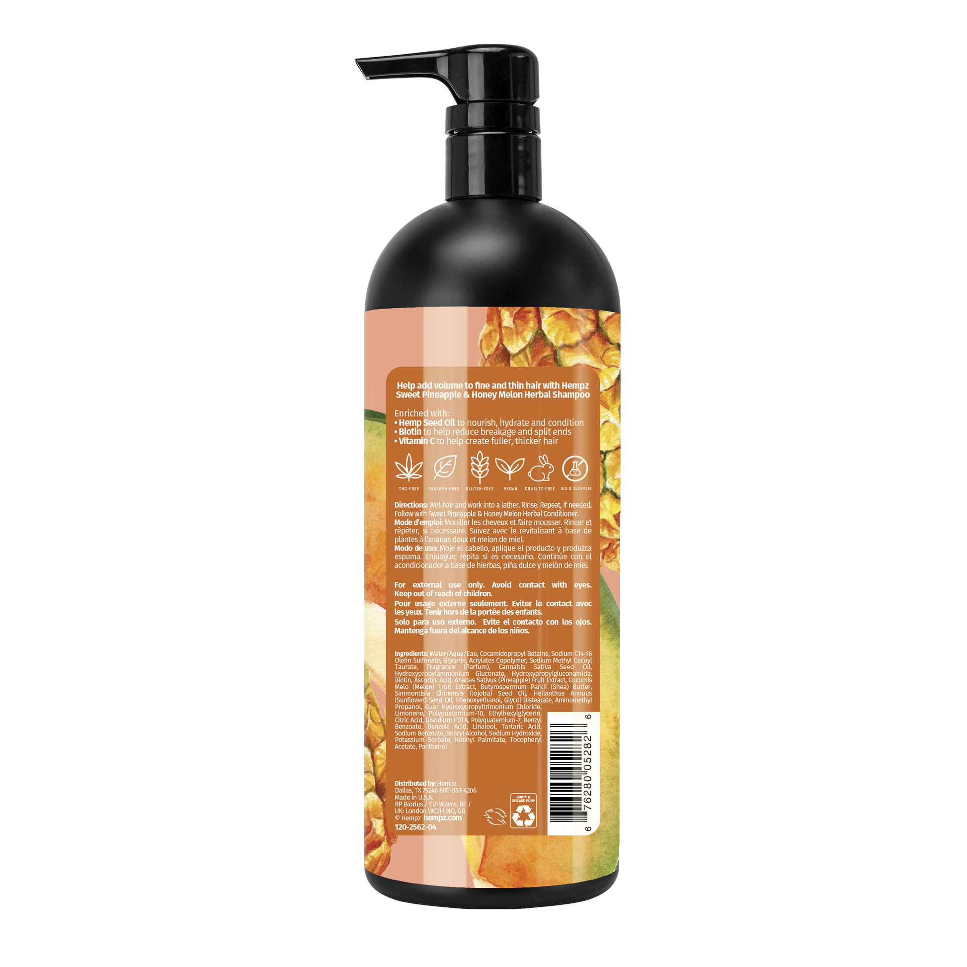 Hempz Sweet Pineapple & Honey Melon Herbal Shampoo - My Beauty Boutique