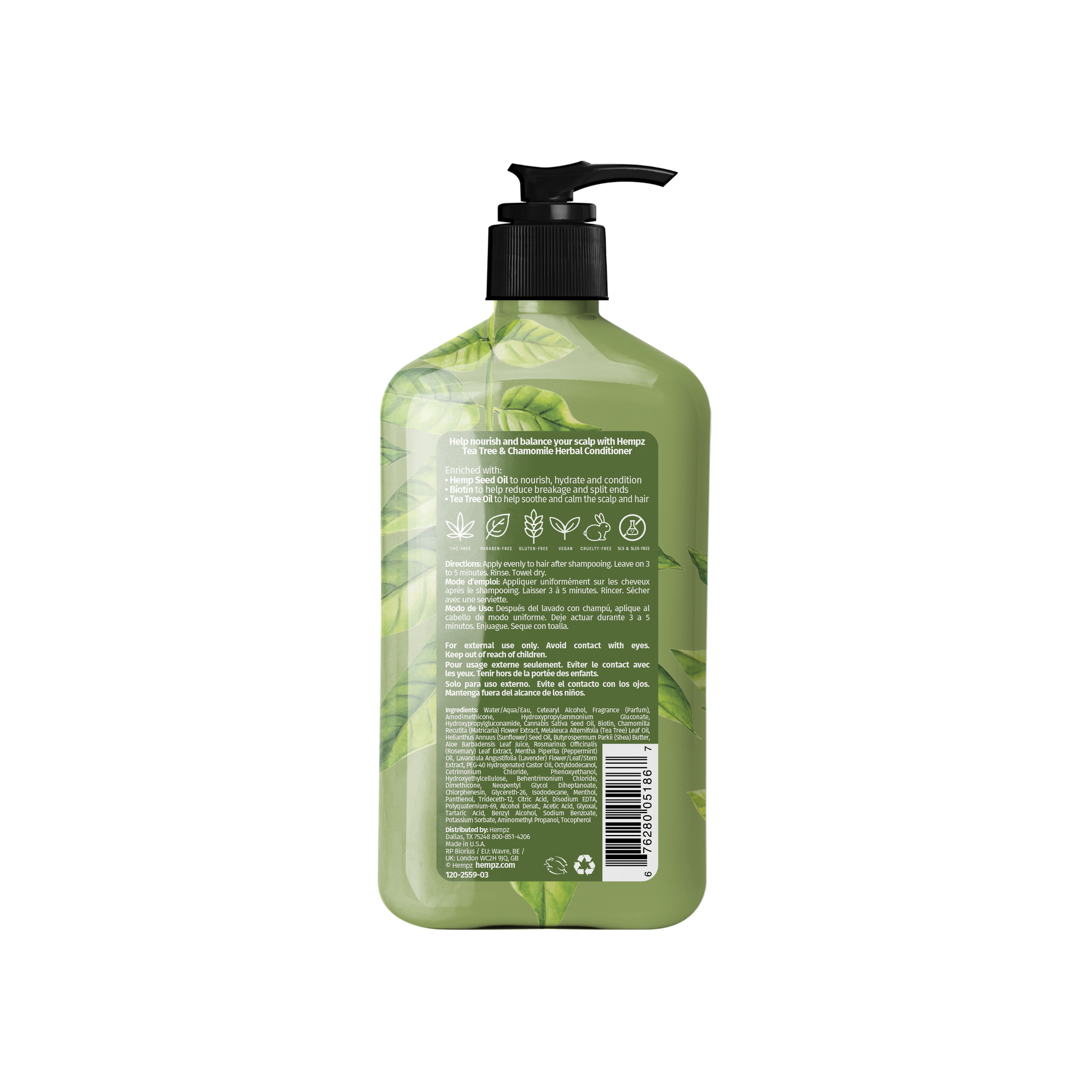 Hempz Tea Tree & Chamomile Herbal Conditioner - My Beauty Boutique