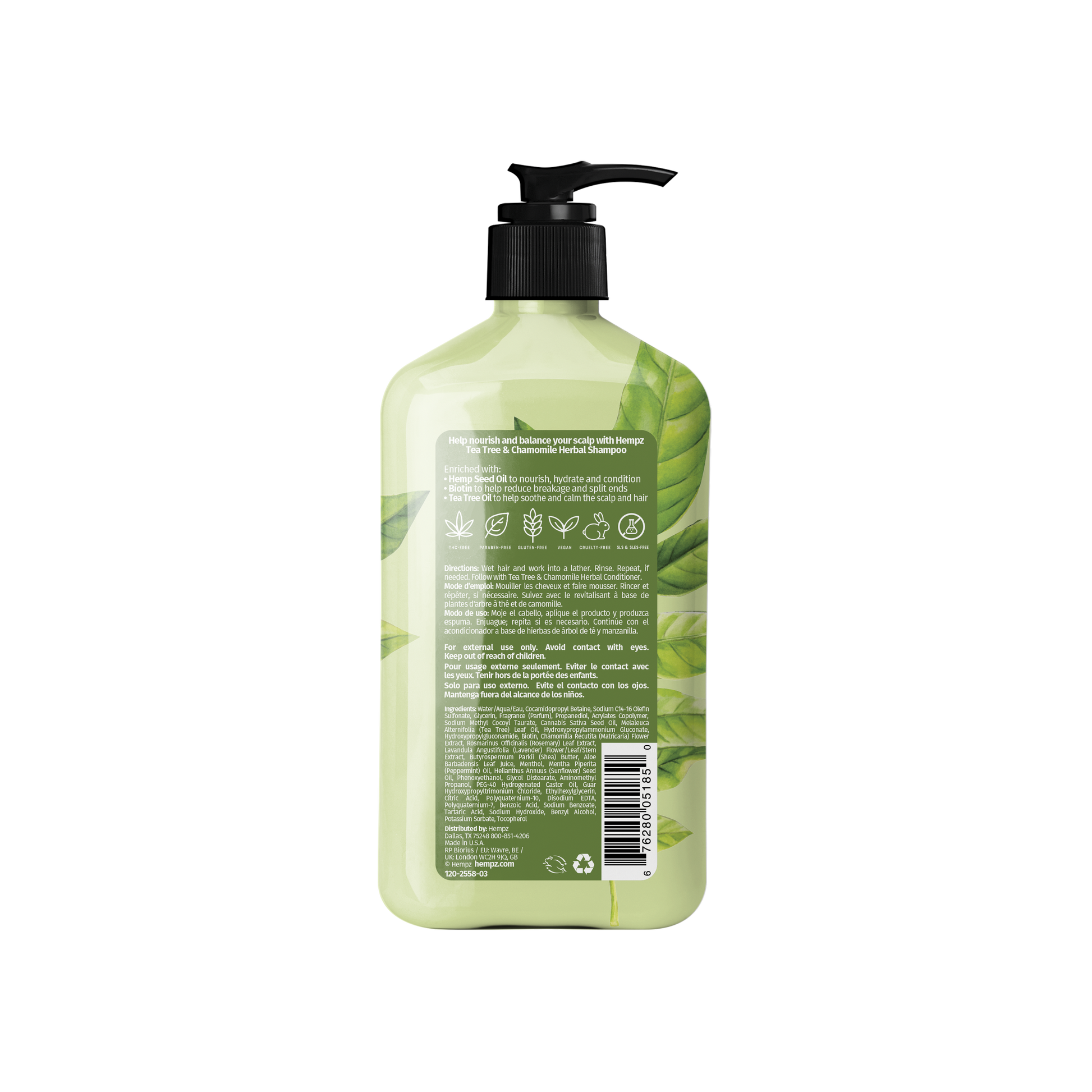 Hempz Tea Tree & Chamomile Herbal Shampoo - My Beauty Boutique