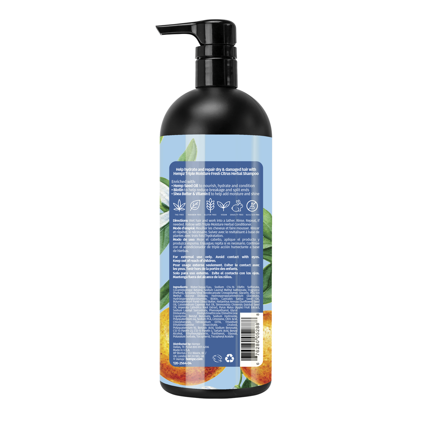 Hempz Triple Moisture Fresh Citrus Herbal Shampoo - My Beauty Boutique