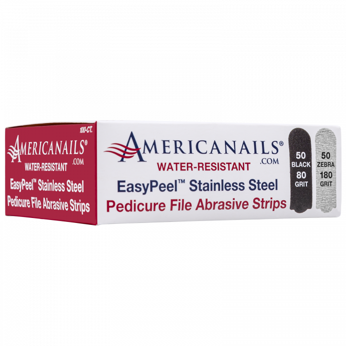 Americanails EasyPeel Pedicure Abrasive Replacement Strip | 80 + 180 Grit 100ct - My Beauty Boutique