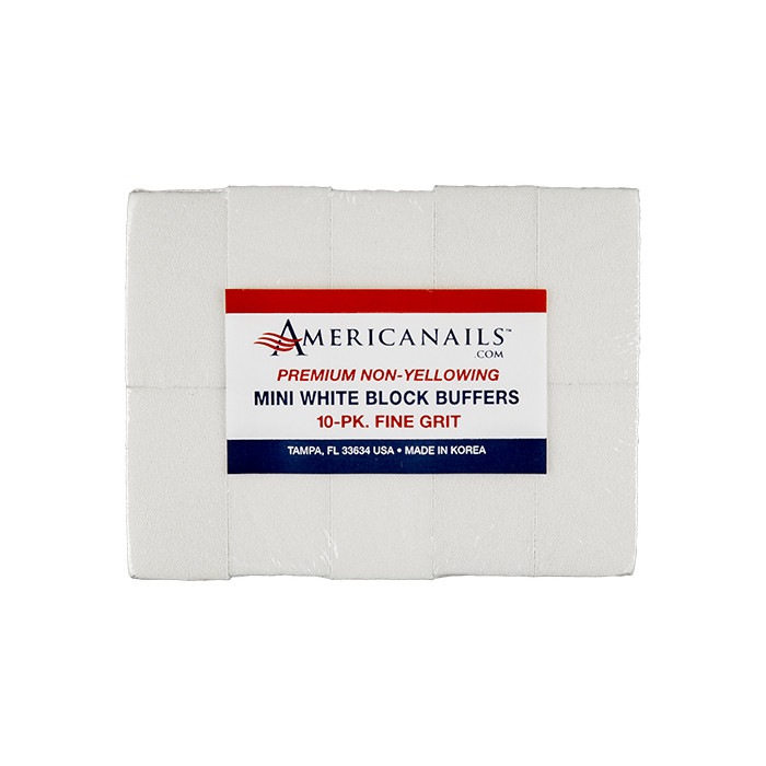 Americanails - Premium Mini White Block Buffers - My Beauty Boutique