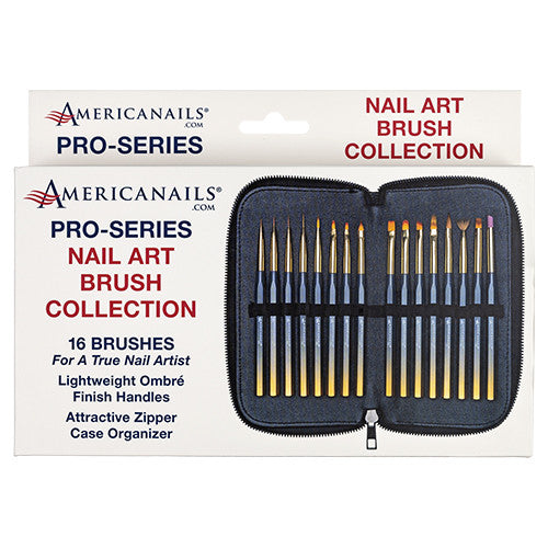 Americanails - Pro-Series Nail Art Brush Collection 16ct - My Beauty Boutique