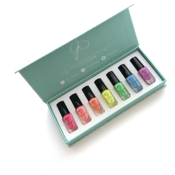 Clear Jelly Stamper Polish Kit - Neon (7 colours) - My Beauty Boutique