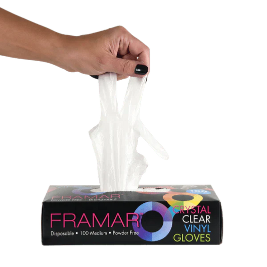 Framar Gloves - Crystal Clear (Vinyl) - Medium - My Beauty Boutique