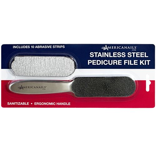 Americanails Stainless Steel Pedicure File + Replacement Strips - My Beauty Boutique