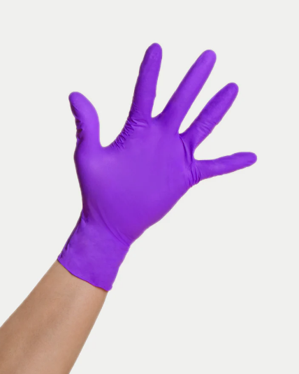 Framar Gloves - Purple Palms (Nitrile) - Medium - My Beauty Boutique